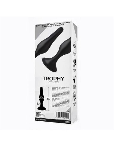 Trophy Plug Anal 15 cm Silicona Negro