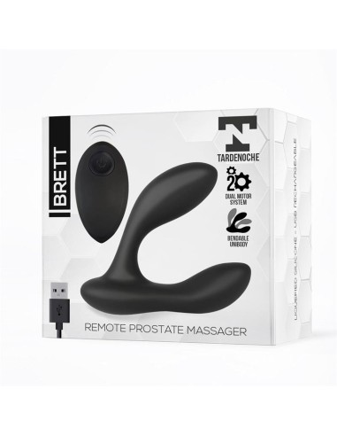 Brett Masajeador Prostatico Control Remoto USB Silicona Liquida