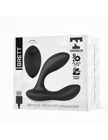Brett Masajeador Prostatico Control Remoto USB Silicona Liquida