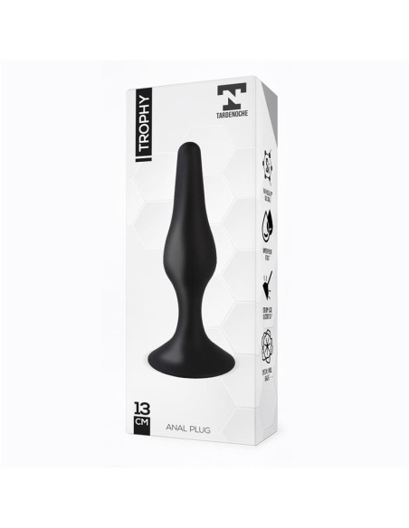 Trophy Plug Anal 13 cm Silicona Negro
