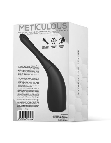 Meticulous Ducha Anal Deluxe Silicona Negro