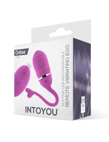 Huevo Vibrador Control Remoto Odise USB Silicona Rosa
