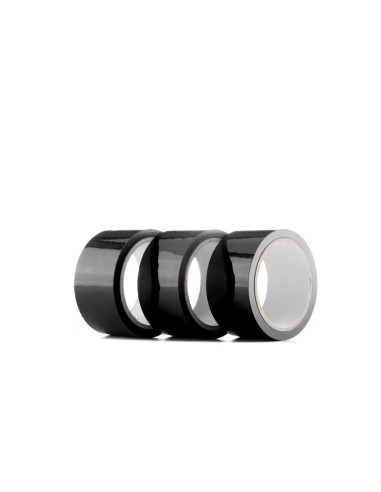 Shots Ouch Pack de 3 de Cinta de Bondage Color Negro