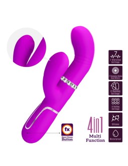 Mariana Vibrador 4en1 Silicona Fucsia 2
