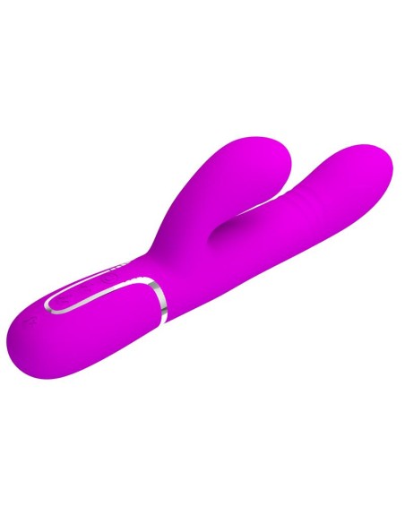 Mariana Vibrador 4en1 Silicona Fucsia