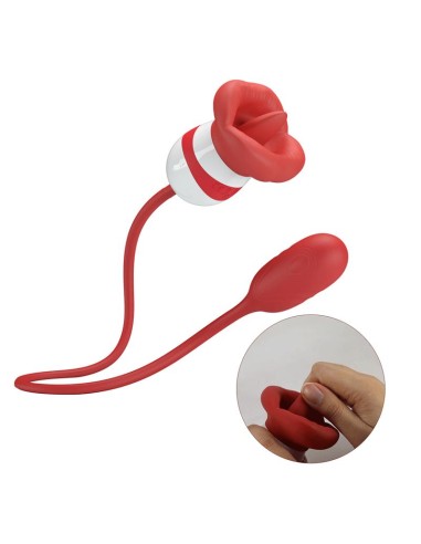 Aliyah Estimulador Doble Boca y Huevo Silicona