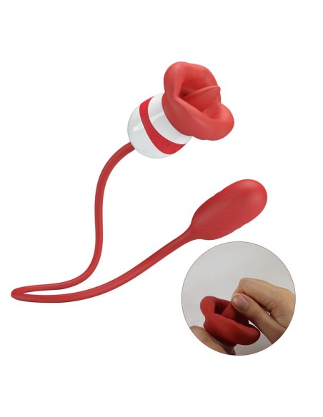 Aliyah Estimulador Doble Boca y Huevo Silicona