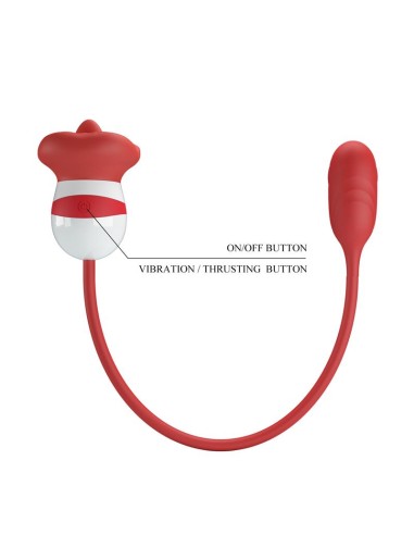 Aliyah Estimulador Doble Boca y Huevo Silicona