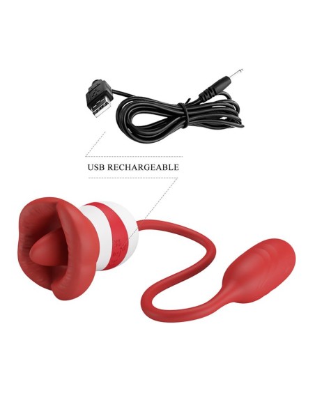 Aliyah Estimulador Doble Boca y Huevo Silicona