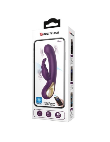 Liam Vibrador Punto G Silicona con APP Morado