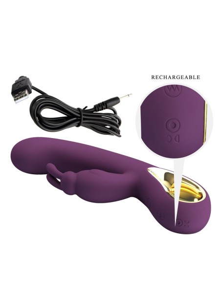 Liam Vibrador Punto G Silicona con APP Morado