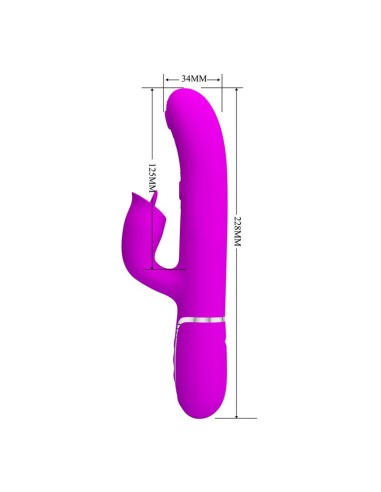 Gigi Vibrador con Licking y Thumping Fucsia