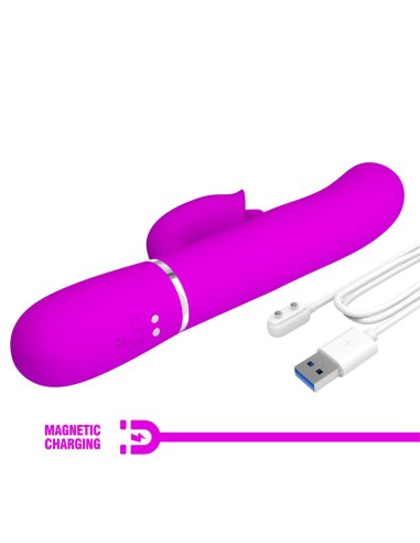 Gigi Vibrador con Licking y Thumping Fucsia