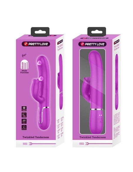 Gigi Vibrador con Licking y Thumping Fucsia Gigi Vibrador con Licking y Thumping Fucsia