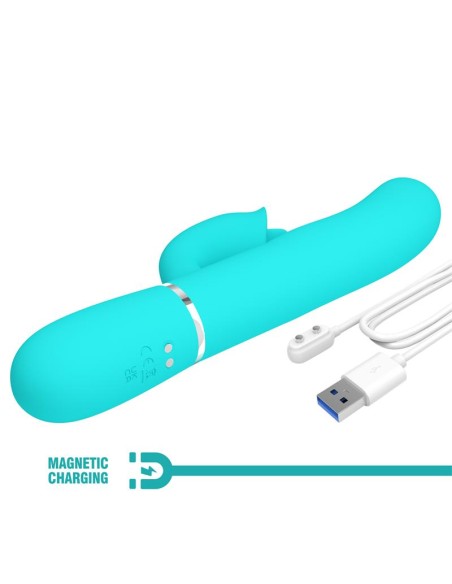 Gigi Vibrador con Licking y Thumping Turquesa