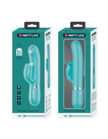 Gigi Vibrador con Licking y Thumping Turquesa