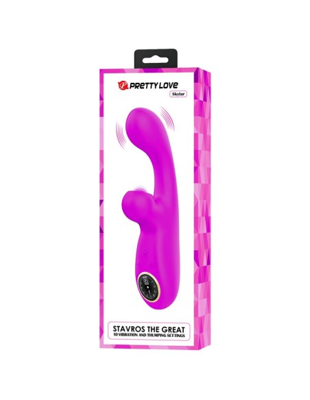 Skylar Conejito Vibrador y Thumping Fucsia
