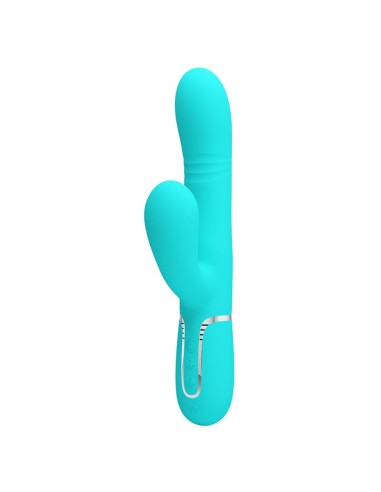 Mariana Vibrador 4 en 1 Silicona Turquesa