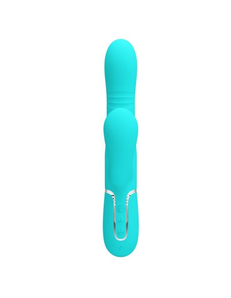 Mariana Vibrador 4 en 1 Silicona Turquesa Mariana Vibrador 4 en 1 Silicona Turquesa