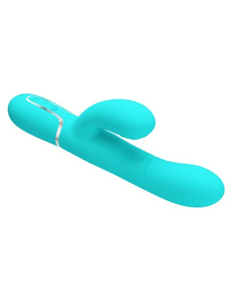 Mariana Vibrador 4 en 1 Silicona Turquesa Mariana Vibrador 4 en 1 Silicona Turquesa