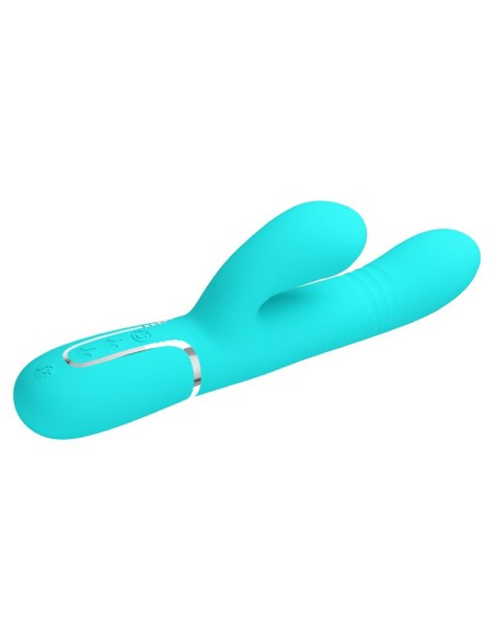 Mariana Vibrador 4 en 1 Silicona Turquesa Mariana Vibrador 4 en 1 Silicona Turquesa