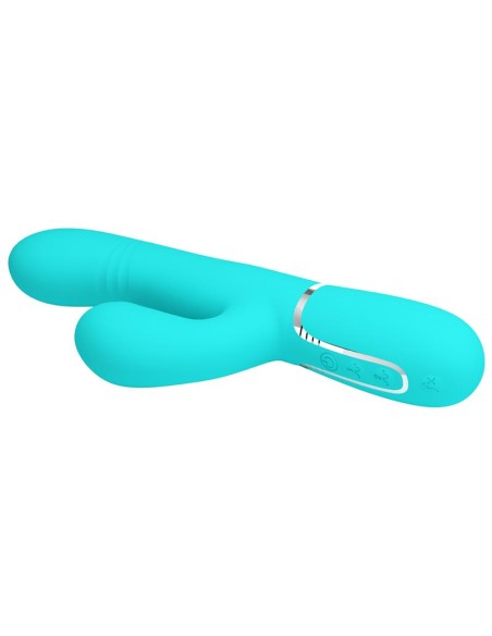 Mariana Vibrador 4 en 1 Silicona Turquesa Mariana Vibrador 4 en 1 Silicona Turquesa