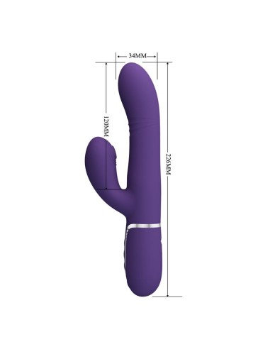 Mariana Vibrador 4 en 1 Silicona Morado