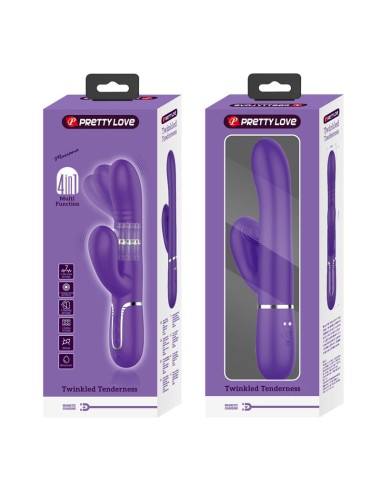 Mariana Vibrador 4 en 1 Silicona Morado