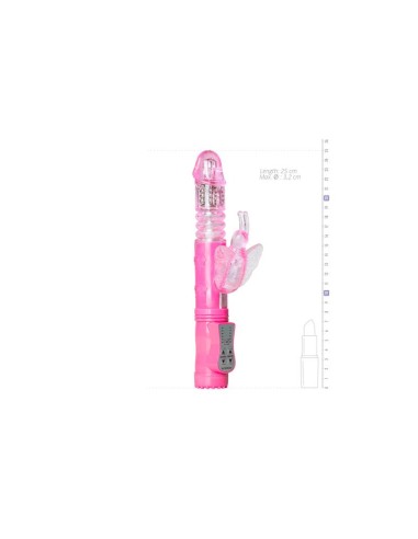 Vibrador de Conejito Mariposa Rosa
