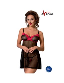 VALENTIN Chemise Negro Rojo