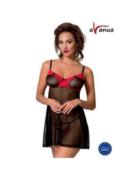 VALENTIN Chemise Negro Rojo