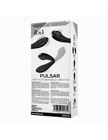 Pulsar Vibrador con Pulsacion y Esqueleto Articulado Silicona USB