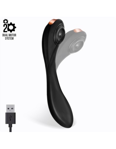 Pulsar Vibrador con Pulsacion y Esqueleto Articulado Silicona USB