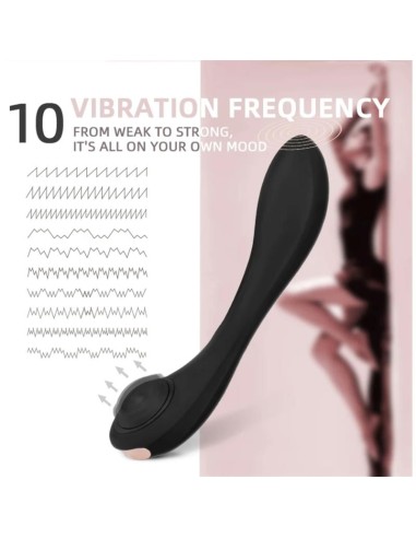 Pulsar Vibrador con Pulsacion y Esqueleto Articulado Silicona USB