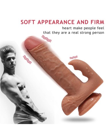 Austin Dildo con 10 Modos de Vibracion y Estimulador de Clitoris