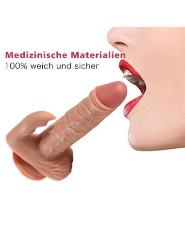 Austin Dildo con 10 Modos de Vibracion y Estimulador de Clitoris