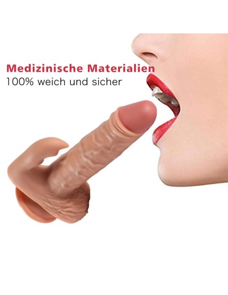 Austin Dildo con 10 Modos de Vibracion y Estimulador de Clitoris