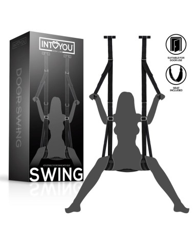 Adjustable Door Swing with Legs Support Seat