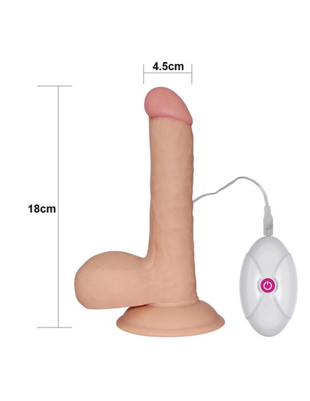 Dildo The Ultra Soft Dude con Vibracion 75 Natural