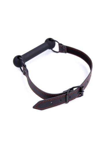 Mordaza de Hueso Ajustable Silicona Negro