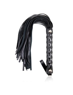 Flogger Patron de Diamante y Mango de Metal 39 cm Negro 2