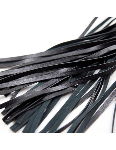 Flogger Patron de Diamante y Mango de Metal 39 cm Negro