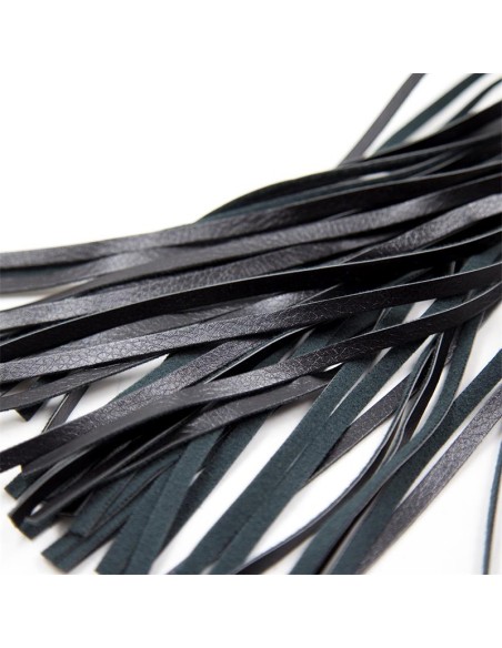 Flogger Patron de Diamante y Mango de Metal 39 cm Negro