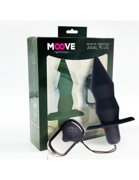 Plug Anal con Vibracion y Control Remoto Negro Plug Anal con Vibracion y Control Remoto Negro