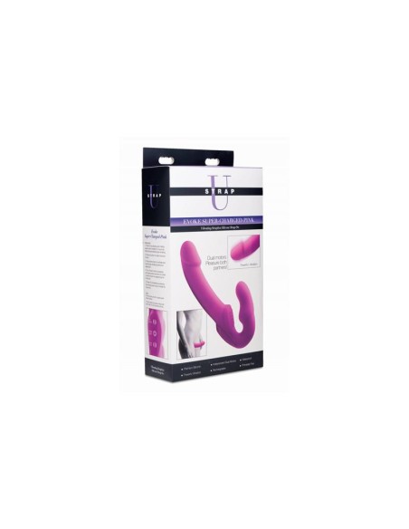 Evoke Vibrador Doble sin Arnes USB Rosa Evoke Vibrador Doble sin Arnes USB Rosa