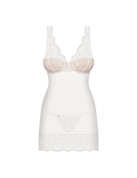 853 CHE 2 Chemise y Tanga Color Blanco