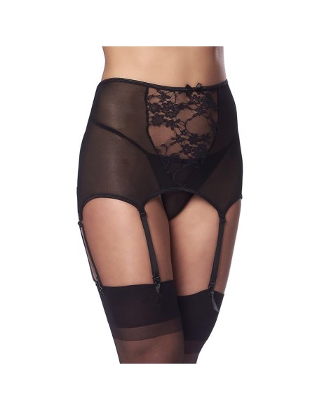 Liguero Ancho con Tanga Negros Liguero Ancho con Tanga Negros