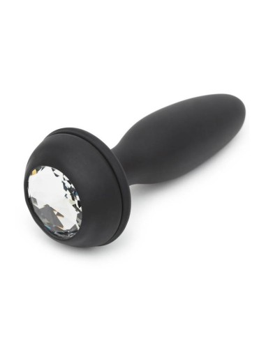 Plug Anal con Vibracion Doble Base Purpura Grande