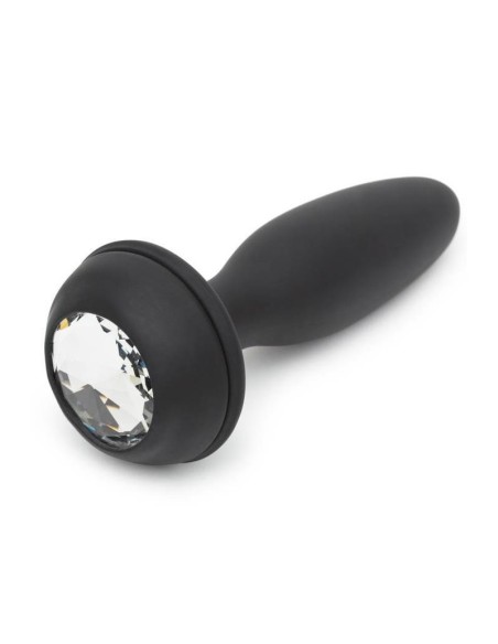 Plug Anal con Vibracion Doble Base Purpura Grande Plug Anal con Vibracion Doble Base Purpura Grande