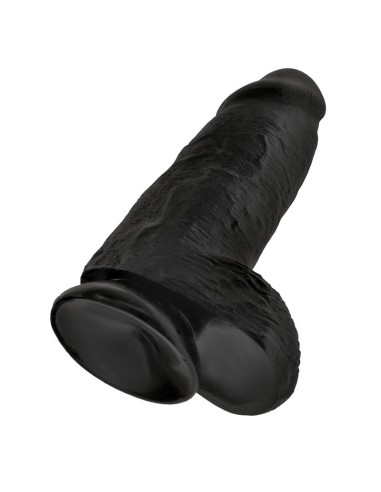 Dildo con Testiculos 9 Chubby Negro